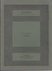 SOTHEBY’S LONDON RUSSIAN GREEK ICONS Auction Catalog 1980 + RESULTS - Imagen 1 de 1