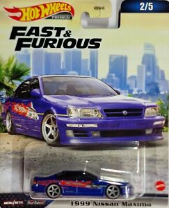 Hot Wheels PREMIUM 1999 NISSAN MAXIMA THE FAST AND THE FURIOUS