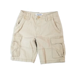 Arizona Jean Co cargo hiking shorts men's 30X 10 beige flex outdoor streetwear - Picture 1 of 14