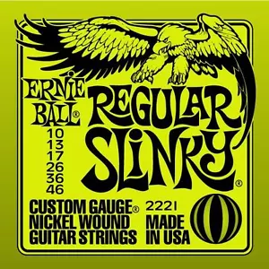 Cuerdas para guitarra eléctrica Ernie Ball 2221 regular Slinky 10-46 VENDEDOR DEL REINO UNIDO  - Imagen 1 de 1