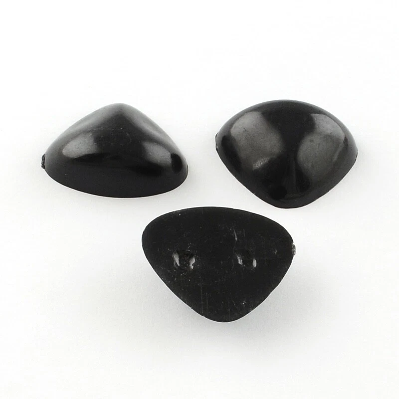20 Black Toy Craft Noses 25mm Nose Stick On Teddy Bear E28B Aussie Seller - image 1 of 1