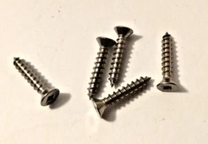 #10 x 1" Self Tapping Sheet Metal Screws - Sq Dr. - Stainless Steel - Qty: 100 - Picture 1 of 3