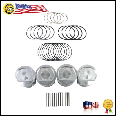 Pistons Rings Kit Fits Dodge Dakota Jeep Cherokee Wrangler 2.5L I4 OHV 1997-2002 - Image 1 of 4