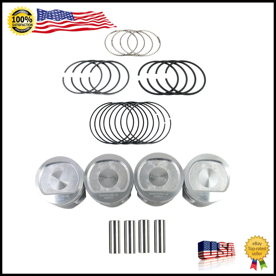 Kit de anillos de pistón para Dodge Dakota Jeep Cherokee Wrangler 2,5 L I4 OHV 1997-2002 Foto 1 de 4