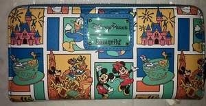 Cartera Disney World Play In The Park Loungefly Mickey & Friends Rides REALMENTE NUEVA - Imagen 1 de 2