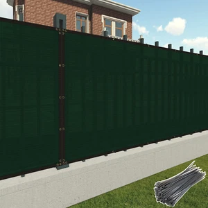 Fence Privacy Screen Green 11FT(H) Garden Yard Windscreen Mesh Shade Net Cover - Picture 1 of 6