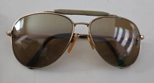 Nikon Vintage Aviator Style Sunglass Frames Gold Japan NEEDS REPAIR - Picture 1 of 6