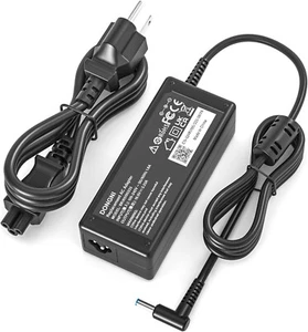 Charger for HP Laptop 65W 45W Computer Charger Smart Blue Tip Power Adapter - Picture 1 of 8