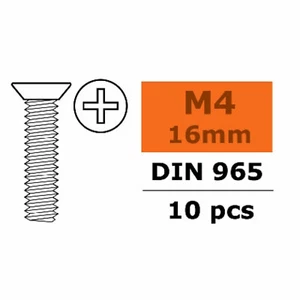 Revtec GF-0171-013 Viti a Testa M4 X 16 MM Galvanisierter Acciaio 10 Pezzo - Imagen 1 de 1