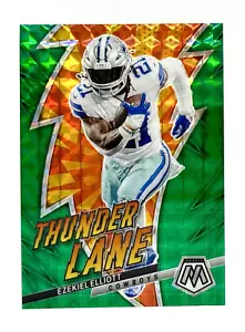 2023 Mosaic Thunder Lane mosaico verde Ezekiel Elliott Dallas cowboy - Foto 1 di 2
