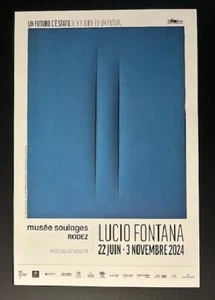 Lucio Fontana , poster ,concetto spaziale 1966, 2024 - Zdjęcie 1 z 3