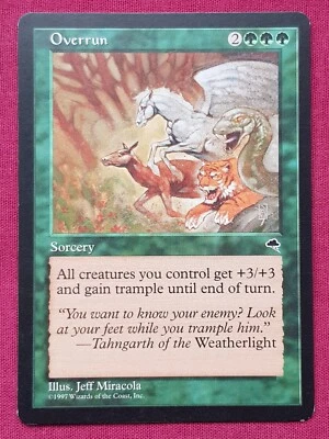 Magic The Gathering TEMPEST OVERRUN green card MTG - Image 1 of 2