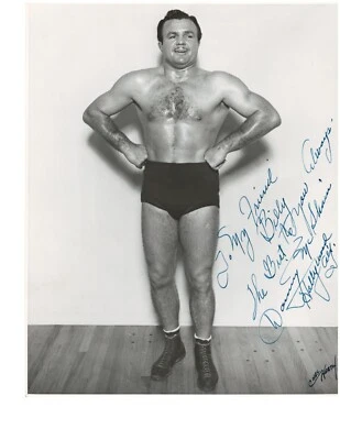 Foto vintage firmada por Danny McShain con mensaje a Billy Varga, 8"x10" B Foto 1 de 4