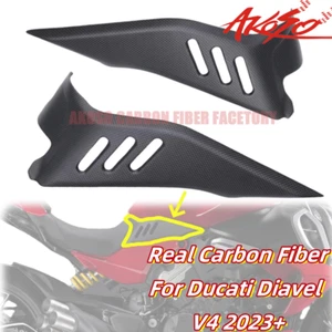 2023-2024 For Ducati Diavel V4 100% Carbon Fiber Side Panels Protect Decoration - Picture 1 of 20