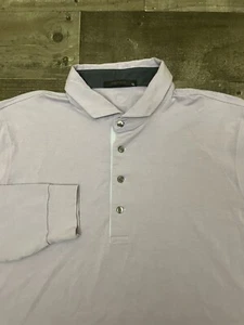GREYSON Mens Apache Long Sleeve Polo T-Shirt Golf Purple Size XL Performance - Picture 1 of 12