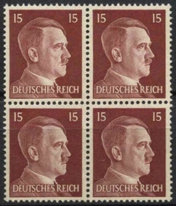 Germany Third Reich 1941-42 SG#779, 15pf Lake Adolf Hitler MNH Block Of 4 #D5836 - Picture 1 of 1