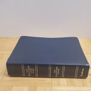 Lebensanwendung Studienbibel NIV 1984-97 Zondervan gebundenes Leder dunkelblau - Bild 1 von 15