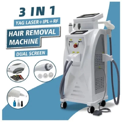3 in1 Nd Yag Laser OPT IPL RF Lift Hair Tattoo Removal Machine Skin Rejuvenation - Image 1 of 4
