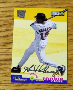 GARRET ANDERSON 1995 Upper Deck Collector's Choice #12 SE Silver Signature - Picture 1 of 2