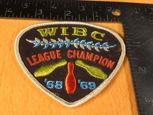 P2-75 WIBC 1968 LEAGUE CHAMPION PATCH - Picture 1 of 2