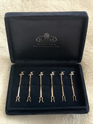 Raro Antigo Peruano Ilaria Prata Esterlina 925 Olive Hors D Oeuvres Escolha 6 Garfos - Imagem 1 de 4