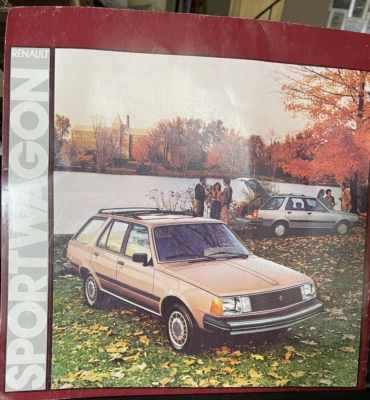 1986 Renault Sportwagon Sales Brochure Color Specs Warranty Equipment - Image 1 of 4