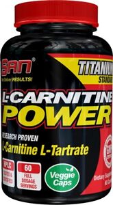SAN L-Carnitine Power Supports Fat Loss & Promotes Muscle Growth 60 Capsules