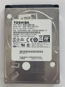 MQ01ABD100, HDKGB13R2A01 A, AB10/AX1P5J, 13 JAN 2017, Toshiba 1Tb 2.5" SATA HDD - Bild 1 von 2