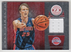 2013-14 Totally Certified Materials Red #45 Kyle Singler Jersey /99