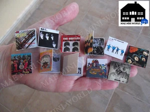 Miniatur Beatles Vinyl schallplatte sammlung . MAE mini world. Maßstab 1:12 - Bild 1 von 5