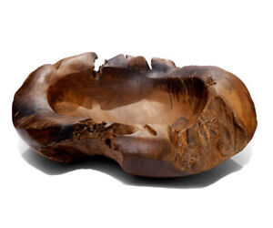 Teakwood Bowl 27 5/8in Exclusive Deco Made from Massive Teak Rustic Wooden Bowl