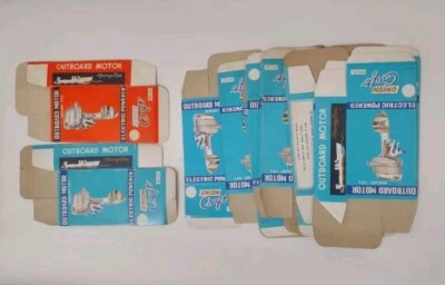 Union Craft Original OUTBOARD MOTOR Toy Box ONLY Lot x12 Mercury Type Boat 1960 - Image 1 of 2