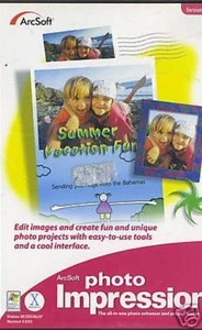 ArcSoft Photo Impression 4 PC CD edit digital camera image picture crop cut etc! - Picture 1 of 1