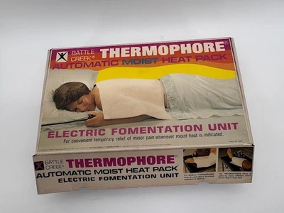 VTG 80s 1984 Battle Creek Thermophore Automatic Moist Heating Heat Pad WORKS LRG - Image 1 of 3