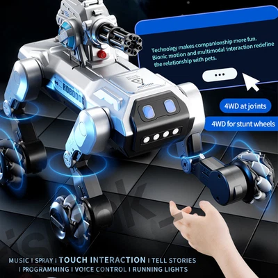 JJRC 8WD AI Intelligent Remote Control Robot Dog Sports Touch Sensing Bionic - Image 1 of 4