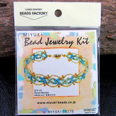 Miyuki Beads DIY Jewelry Making Bead Kit Fleurir Bracelet Craft Project BFK-44 - Image 1 of 4