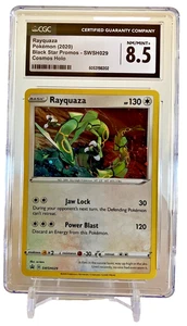 CGC 8.5 Rayquaza SWSH029 Pokemon (2020) SWSH: Espada y Escudo Tarjetas Promocionales Holo - Imagen 1 de 2