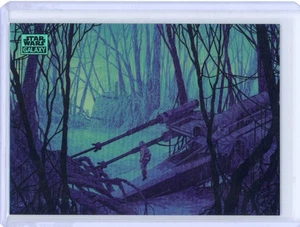 2024 Topps Chrome Galaxy Star Wars #46 Dagoba Aqua Refractor 8/199 - Picture 1 of 2