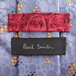 £100 PAUL SMITH MENS POLKADOT TEXTURED WEAVE SILK ITALIAN MADE SILK  TIE LTBC - Picture 1 of 2