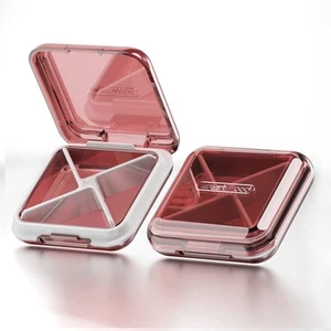 Daily Pill Organizer,4 Compartments Portable Travel Small Pill Case, Pill Box... - Picture 1 of 6