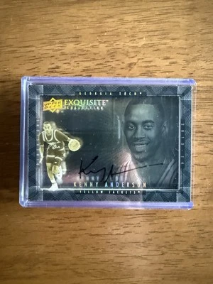 Kenny Anderson 2013-14 Upper Deck Exquisite Collection Dimensions #D-KA Auto - Image 1 of 4