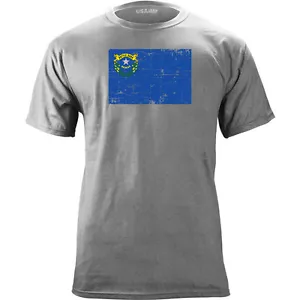 Nevada State Flag Distressed T-Shirt - Picture 1 of 2