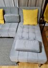 sofa cama chaise longue gris