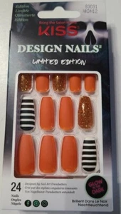 Kiss Design Nails Limited Edition Glow in the dark Halloween Orange/Glitzer - Bild 1 von 4