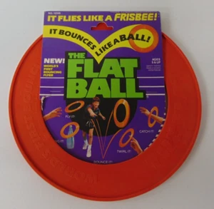 Vintage 1988 Getgey The Flat Ball Red Frisbee NEW RARE VHTF - Picture 1 of 3