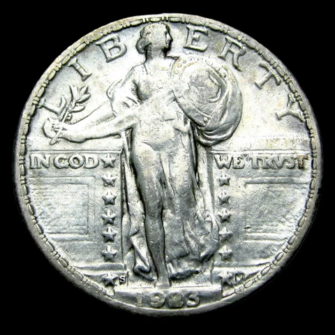 1923-S Standing Liberty Quarter Silver ---- Stunning Details Coin ---- #UU042 Cover