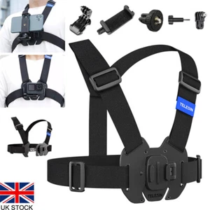 Chest Mount Harness Chesty Strap Compatible with GoPro for DJI Osmo Action UK - Picture 1 of 12