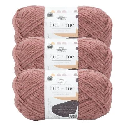 (3 Pack) Lion Brand Yarn 617-195UTwo of Wands: Hue + Me Bulky Yarn, Pink Earth - Image 1 of 4