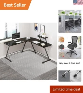 Sleek Clear Office Chair Mat 46"x60" - Protects & Enhances Carpeted Areas - Picture 1 of 9