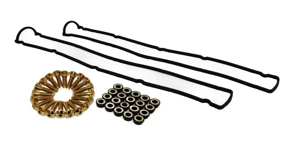 Gold Rocker Cover Bolts Washers And Rocker Gasket Skyline RB20 RB25 RB26 - Image 1 of 1